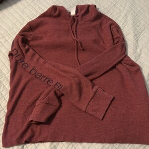 Pure Barre Maroon Hoodie Sweatshirt
